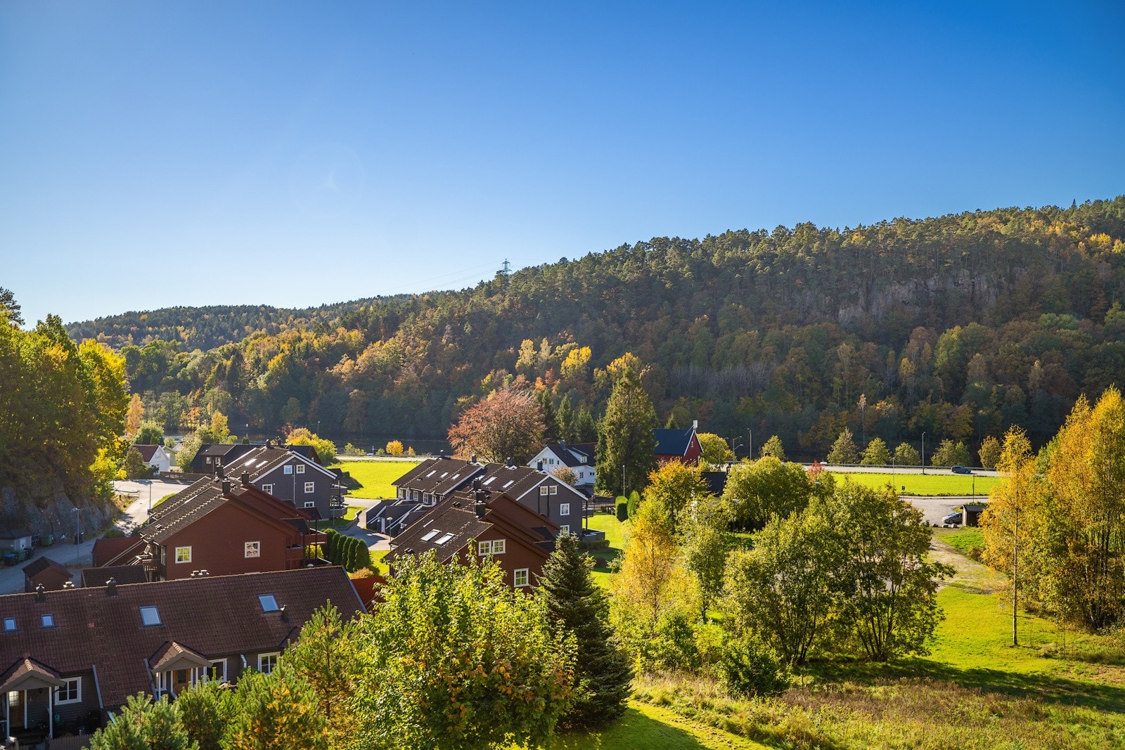 Utsikt fra balkong Galleribilde