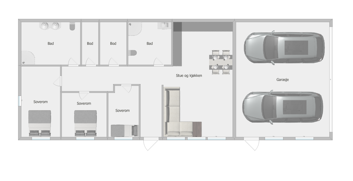 Plantegning. Galleribilde