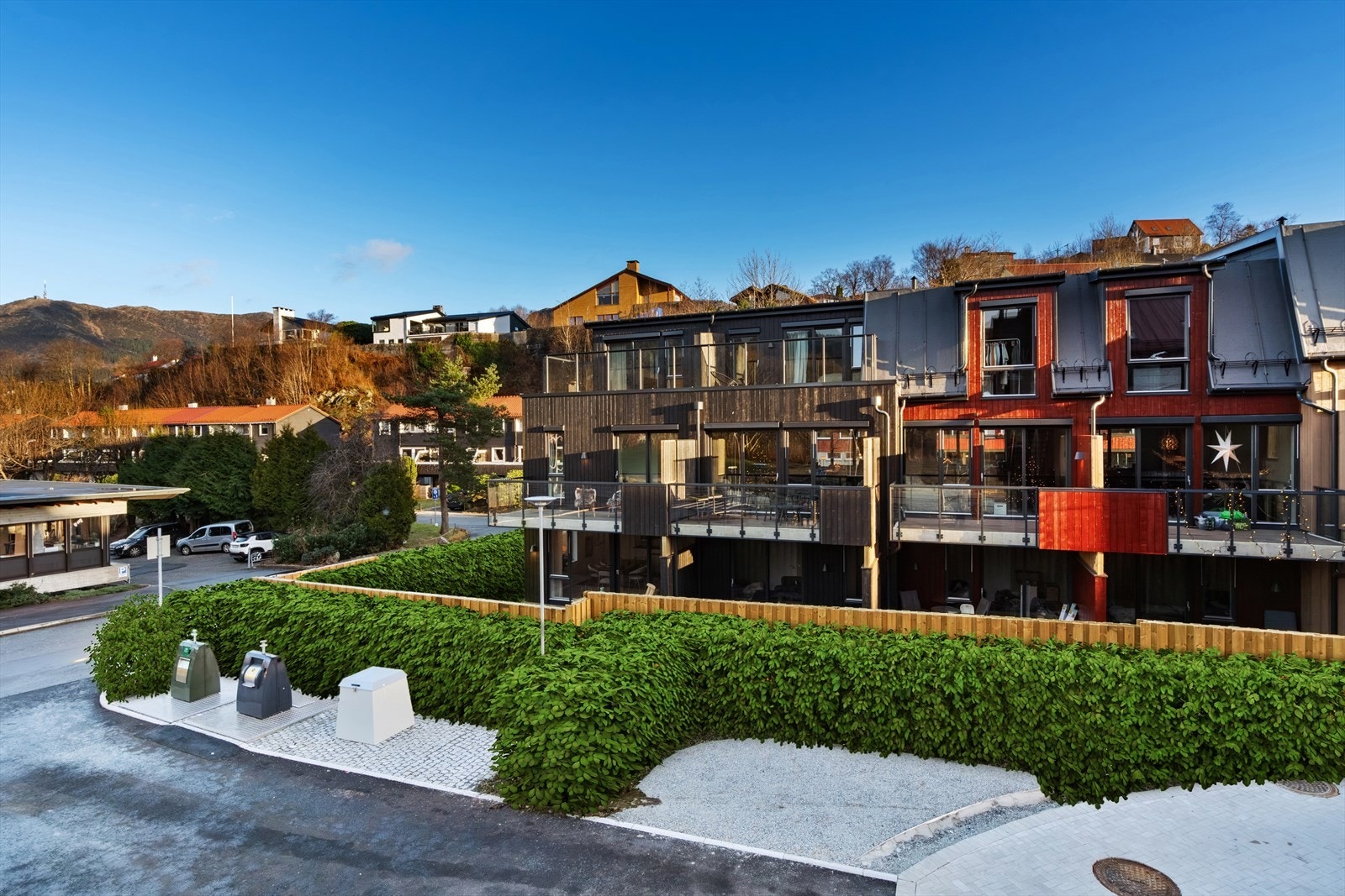 Utbygger vil i løpet av året stå for diverse beplanting på eget område og potensielt på fellesområder. Galleribilde