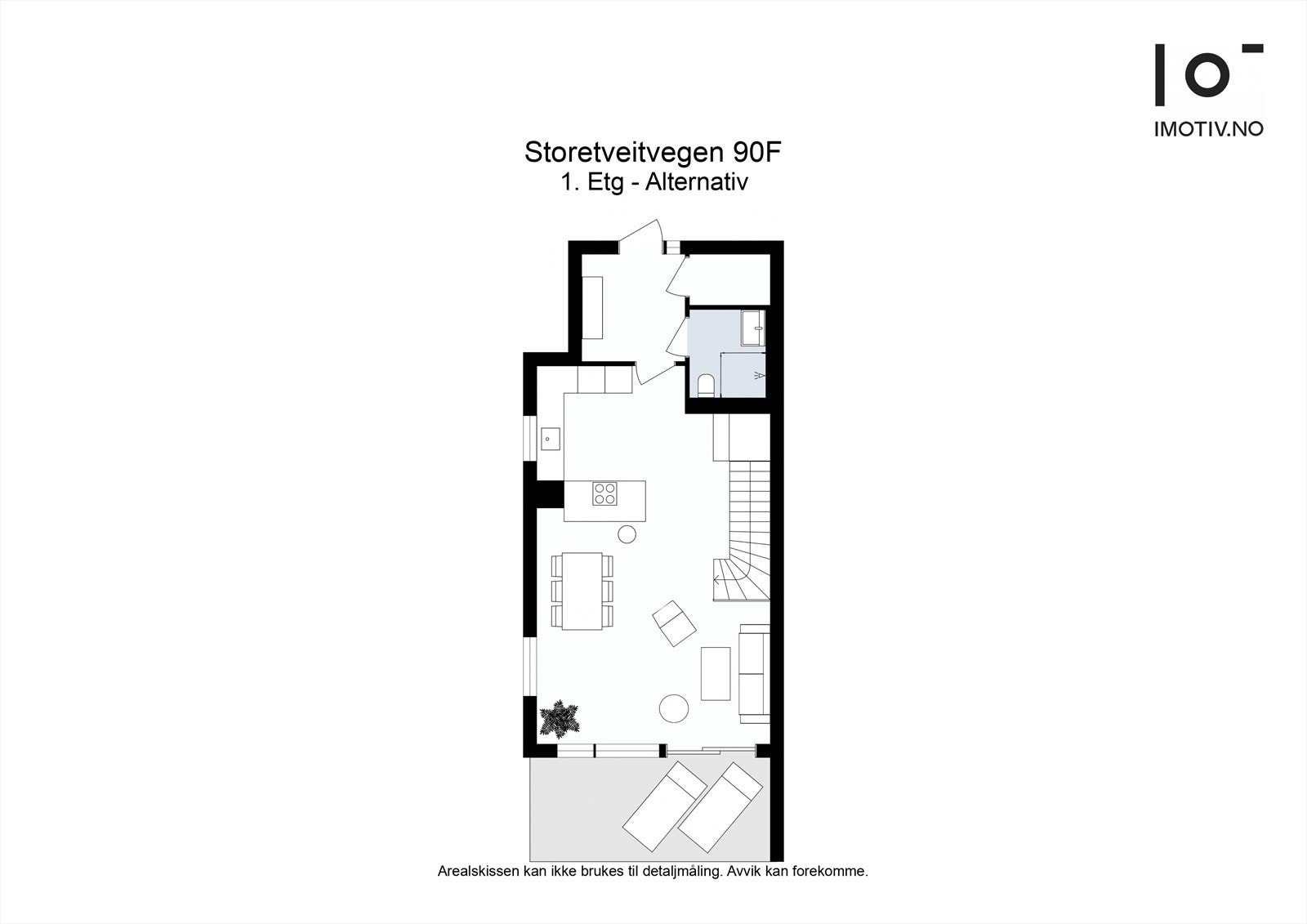 Alternativ planløsning - første etasje. Galleribilde