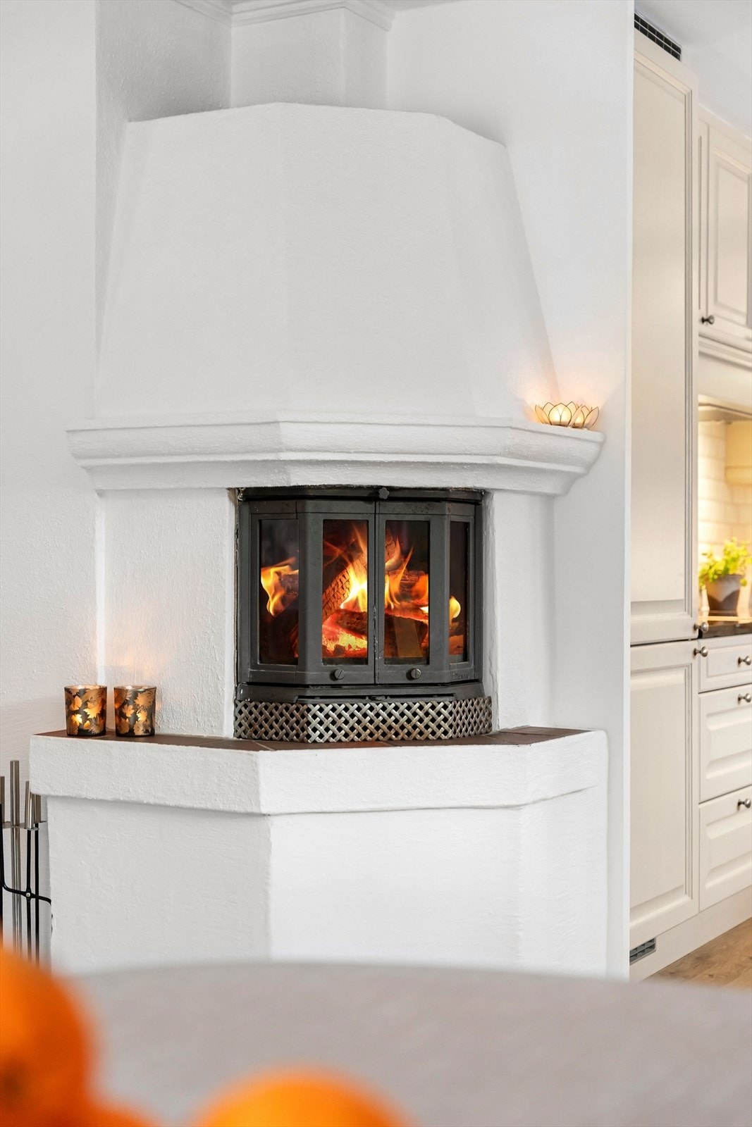 Den koselige peisen gir både varme og hygge Galleribilde