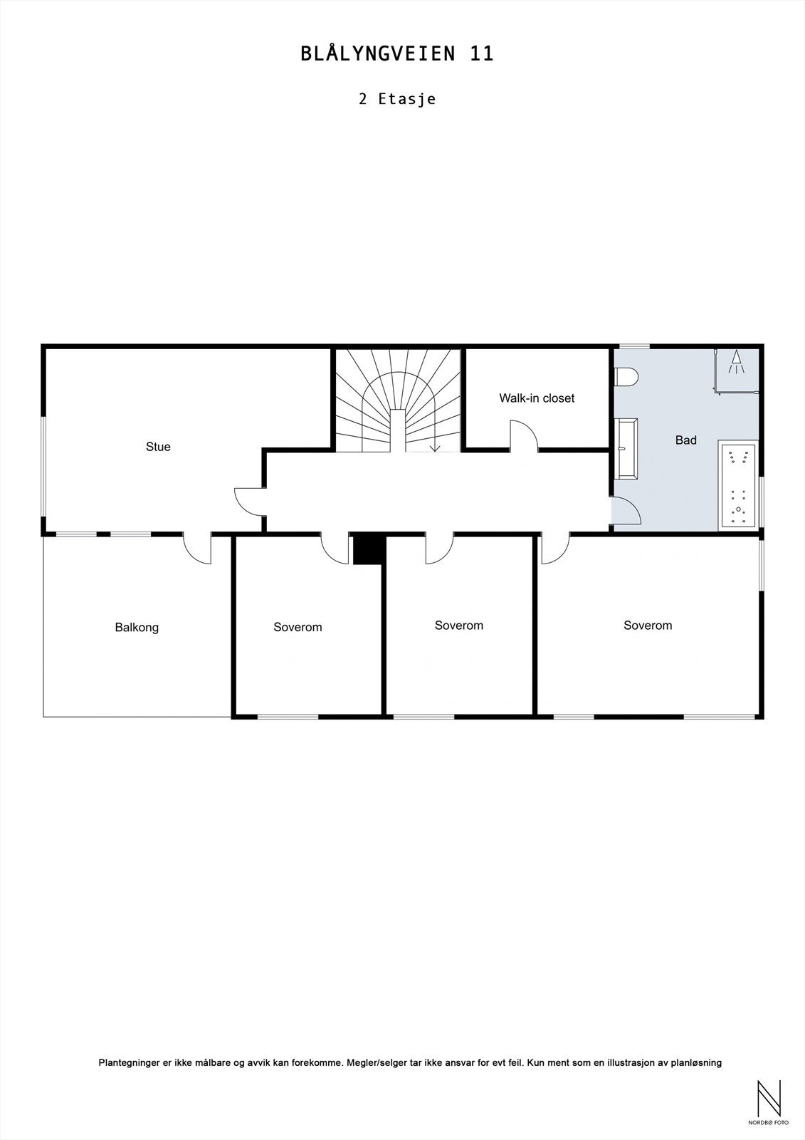 Plantegning 2. etasje Galleribilde