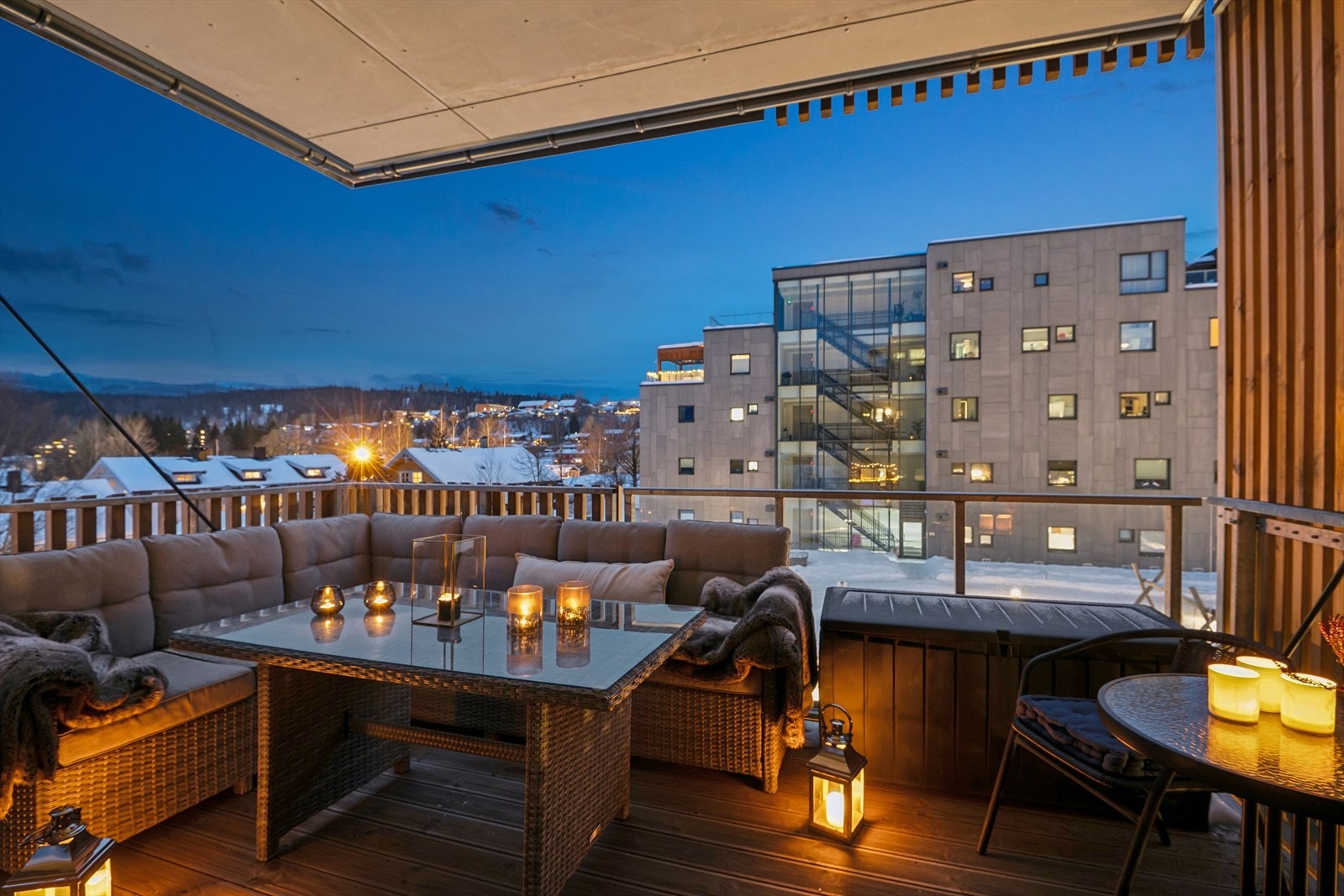 Utsikten er virkelig flott og man har særdeles lite innsyn. Galleribilde