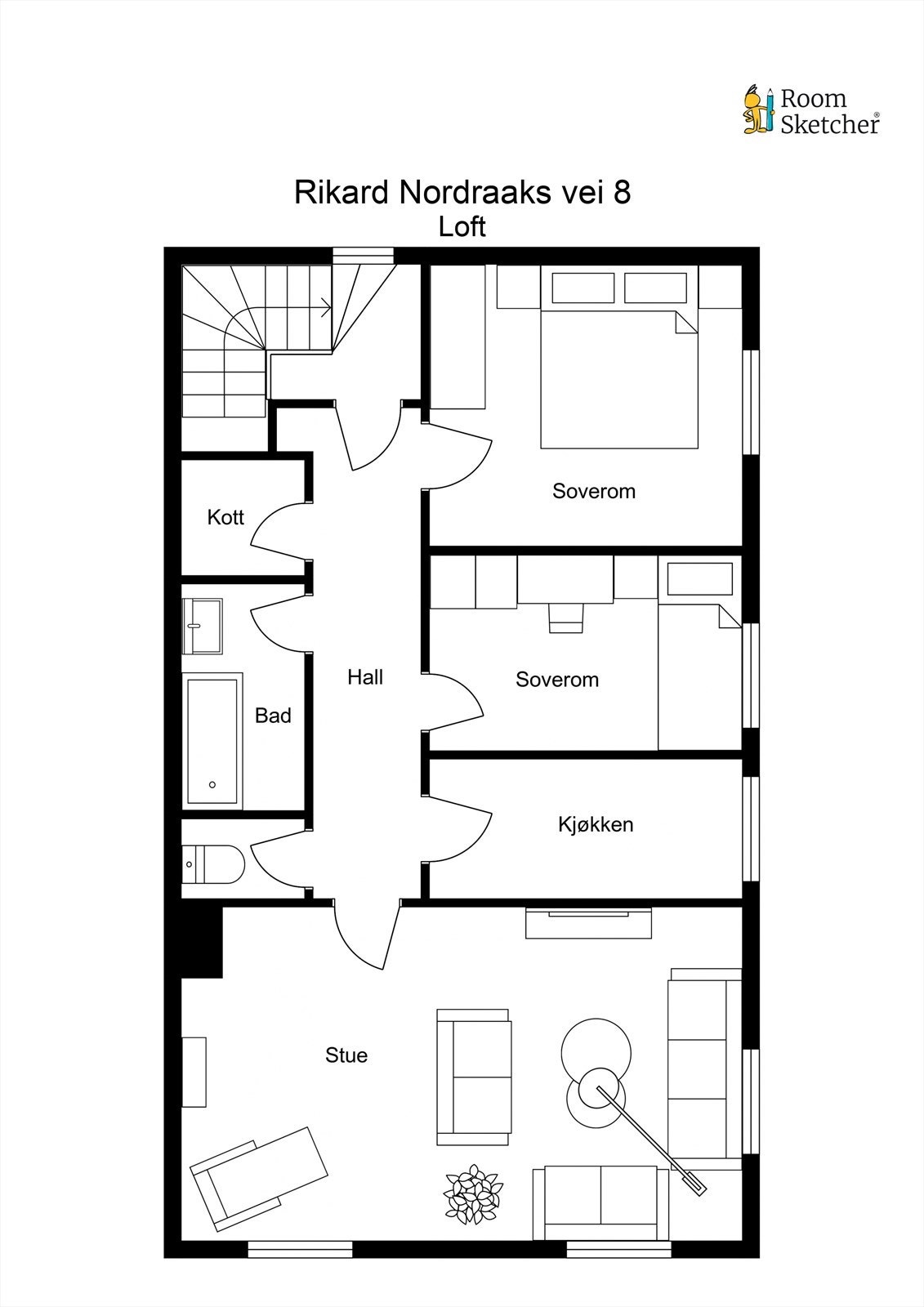 Rikard Nordraaks vei 8 2. etasje Galleribilde