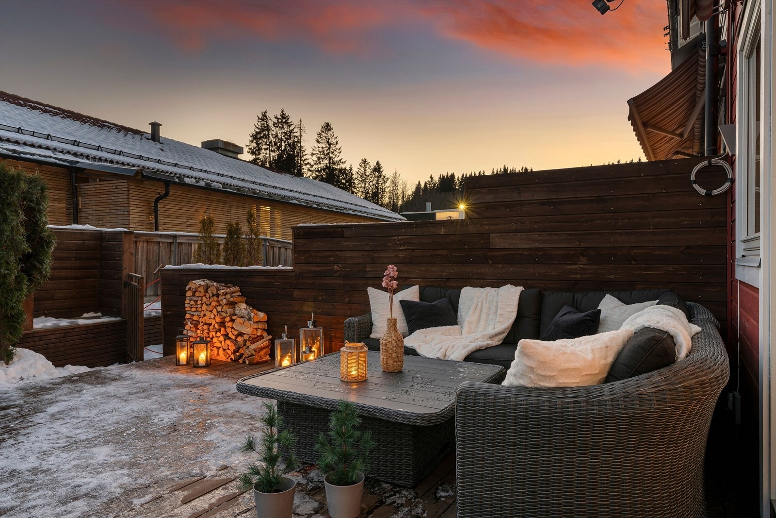 Terrassen strekker er på ca. 33 kvm og ble oppført i 2019. Galleribilde