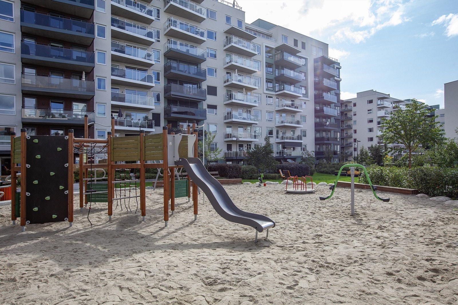 Meget barnevennlig indre gårdstun i Gartnerkvartalet Galleribilde