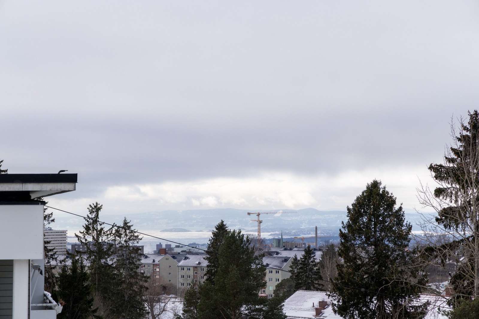 Utsikt fra balkongen Galleribilde