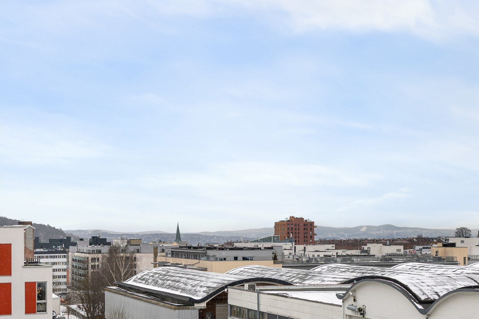 Flott utsikt fra balkongen. Galleribilde