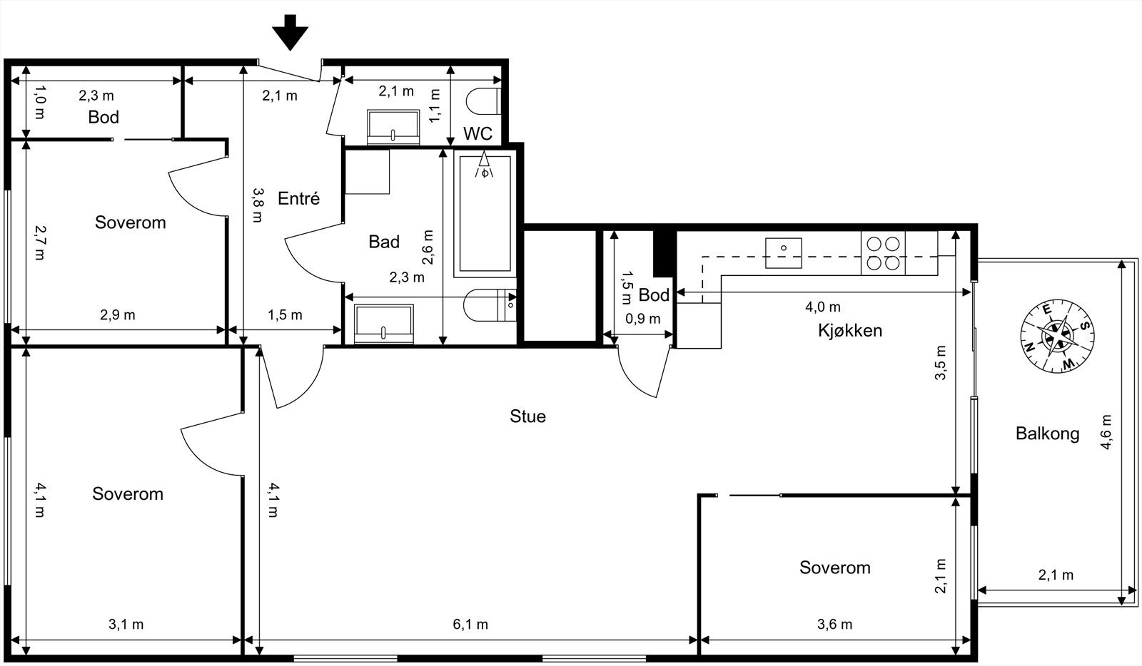 Plantegning. Galleribilde
