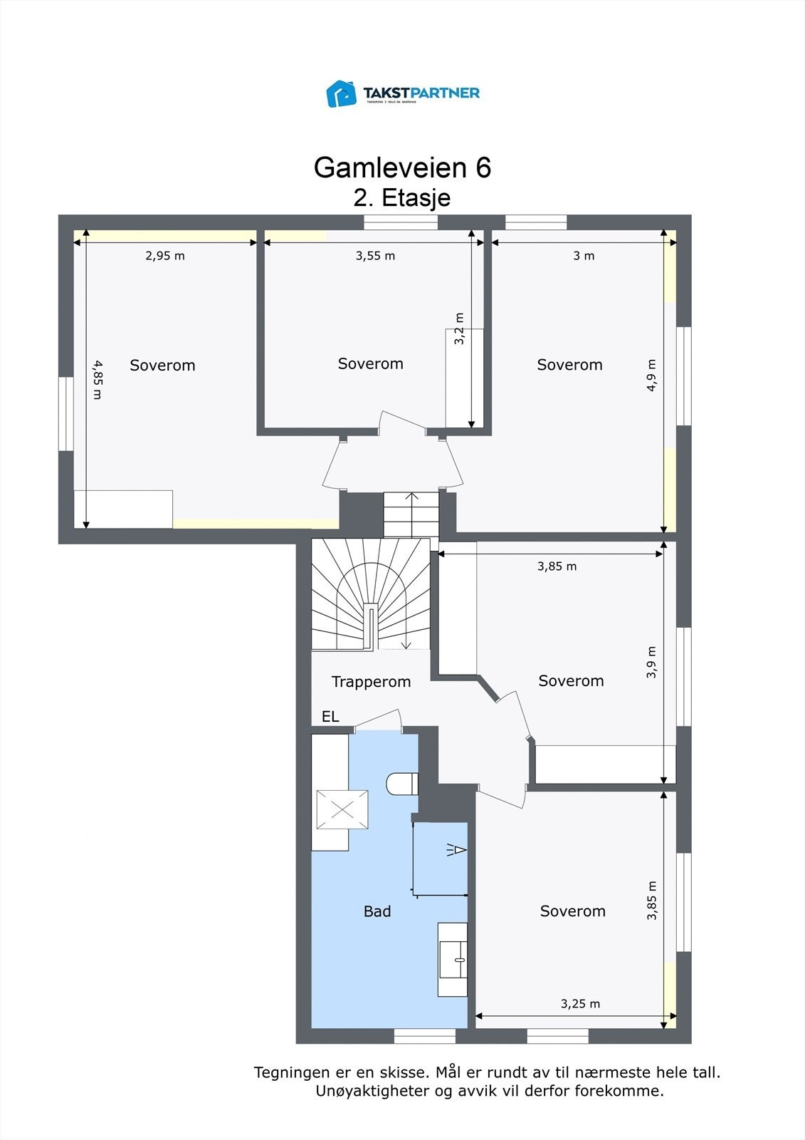 Plantegning - 2. etasje Galleribilde