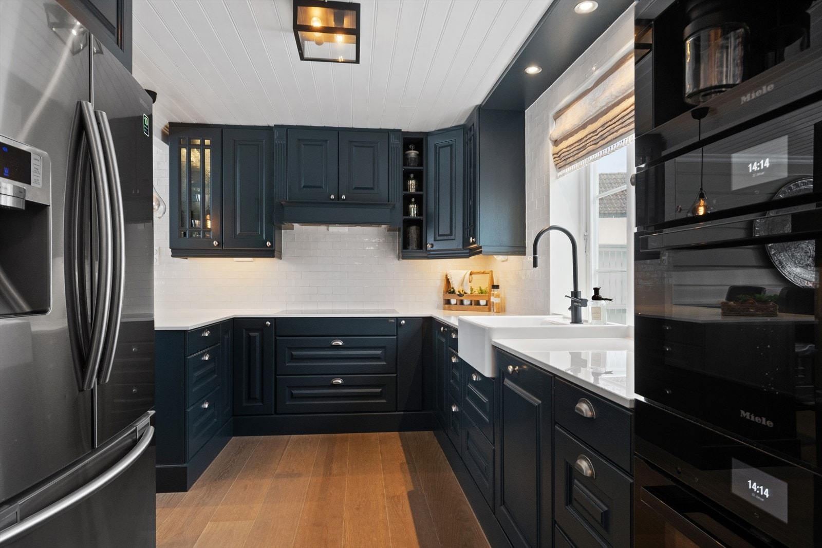 Huseby kjøkken oppusset i 2020. Galleribilde