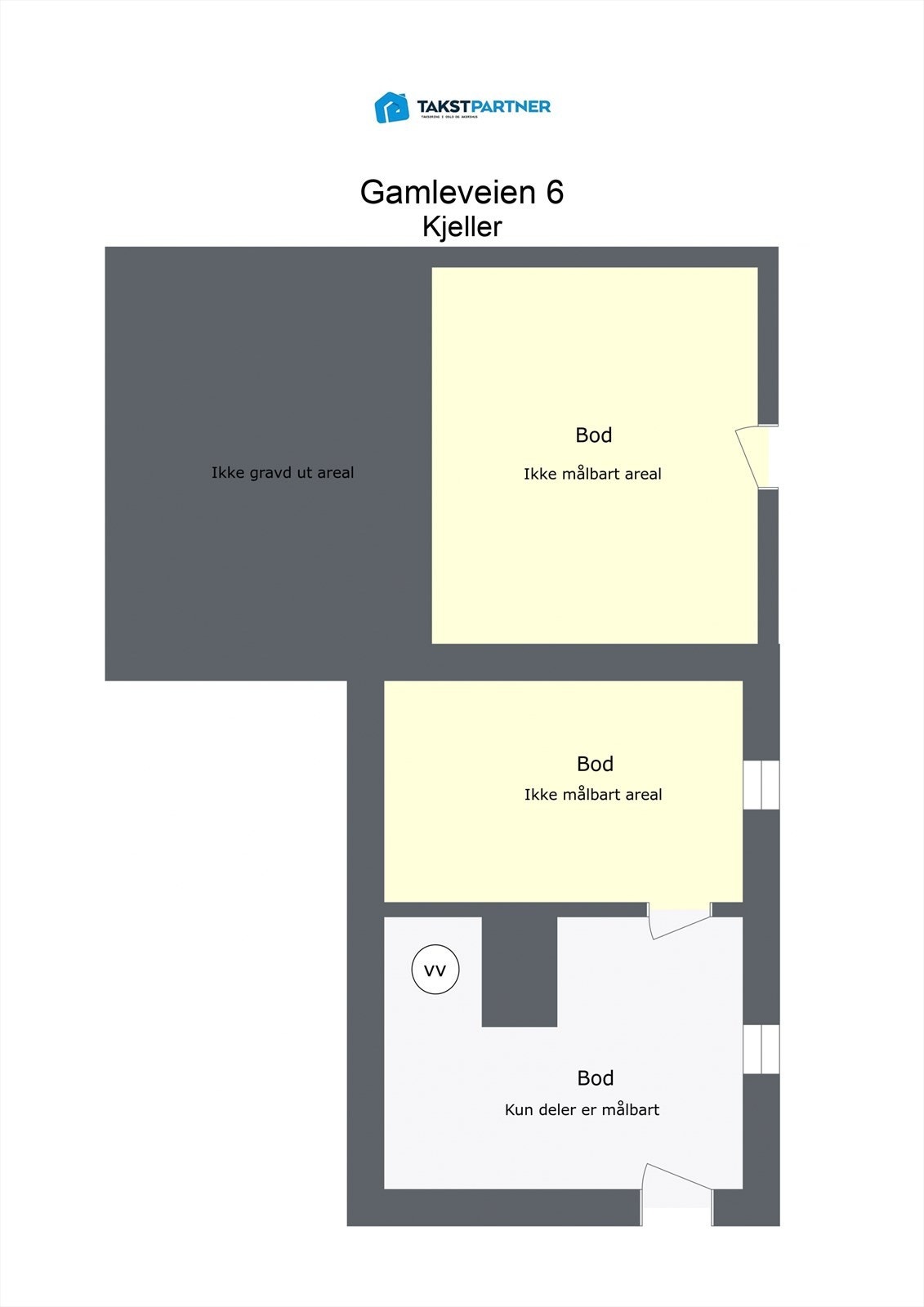 Plantegning - Kjeller med bod Galleribilde