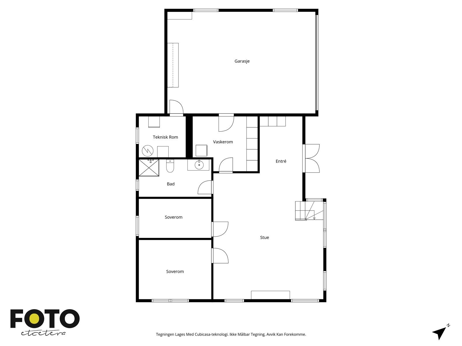 Veiledende plantegning - Ikke målbar Galleribilde