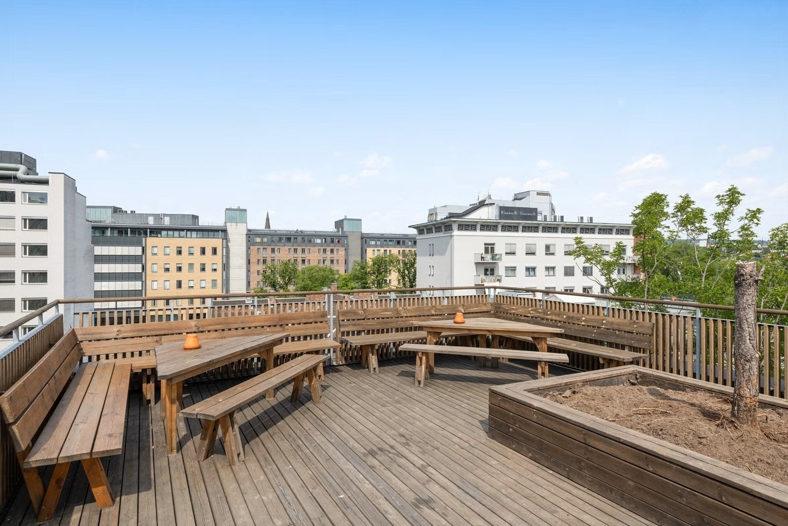 Borettslaget har felles takterrasse Galleribilde