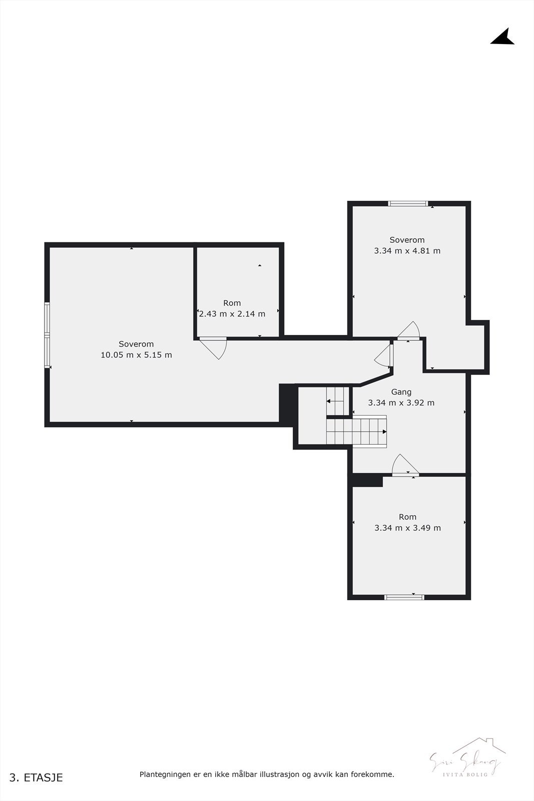 Plantegning 2. etasje. Galleribilde