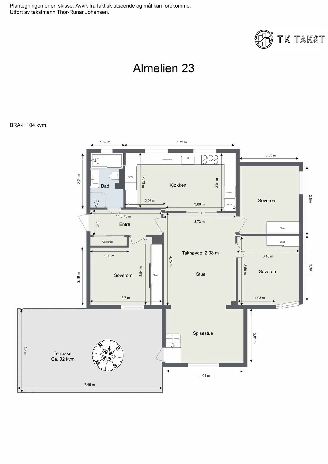 Plantegning Galleribilde