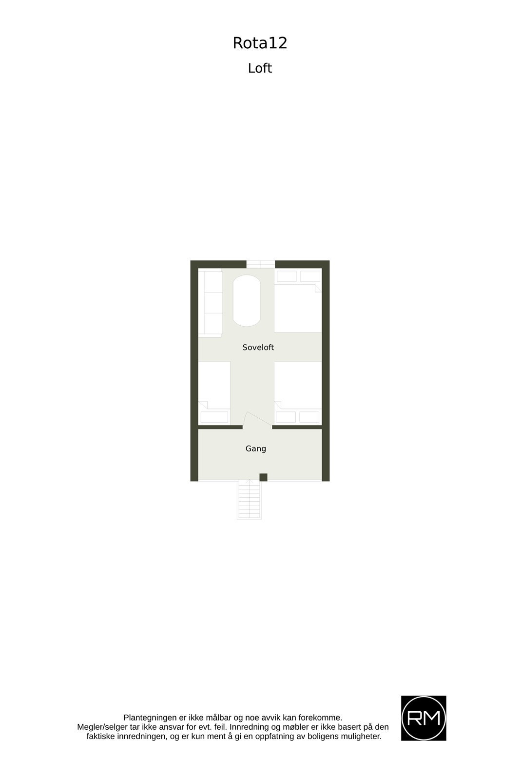 Plantegning 2. etasje / hems Galleribilde