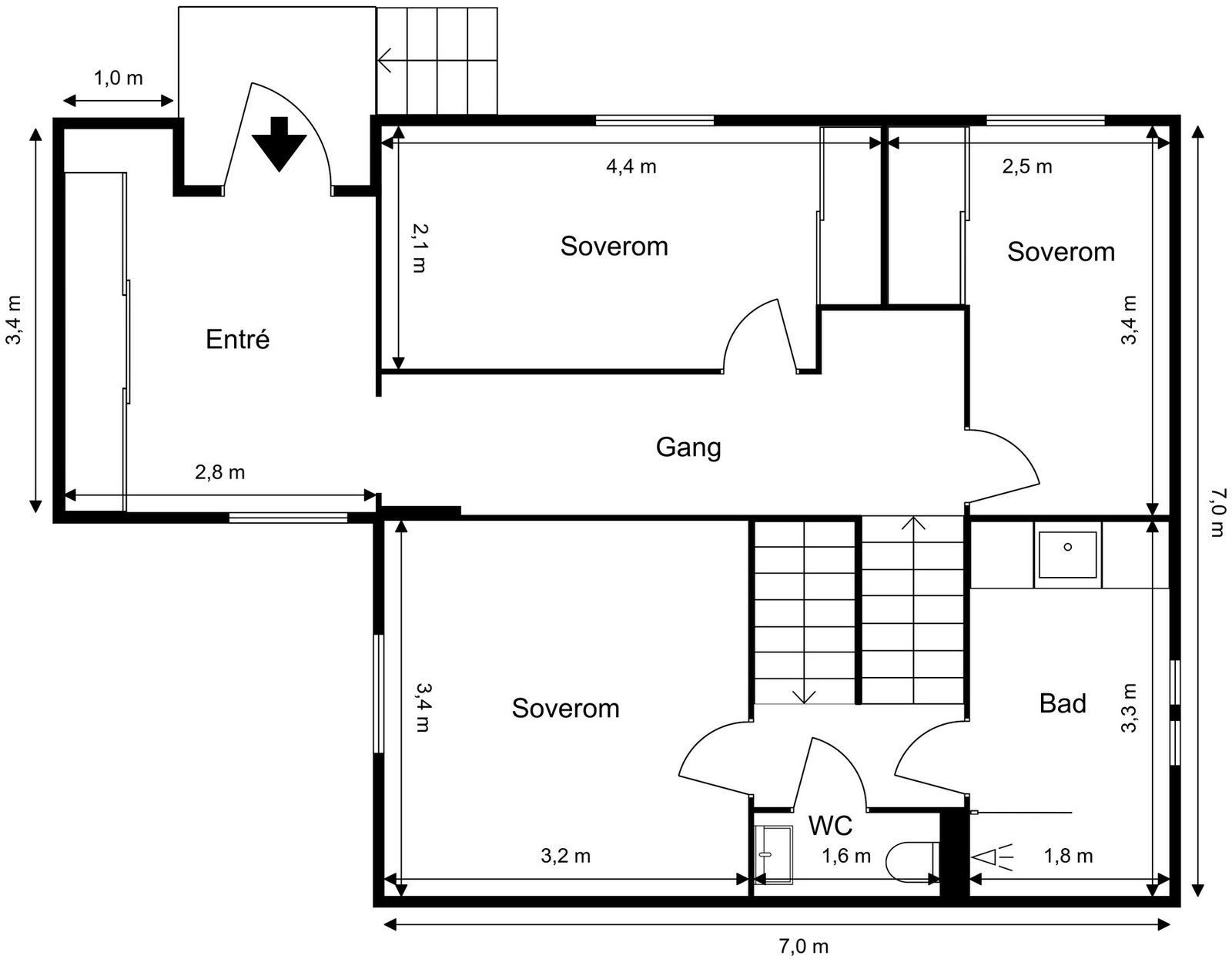 Plantegning Galleribilde