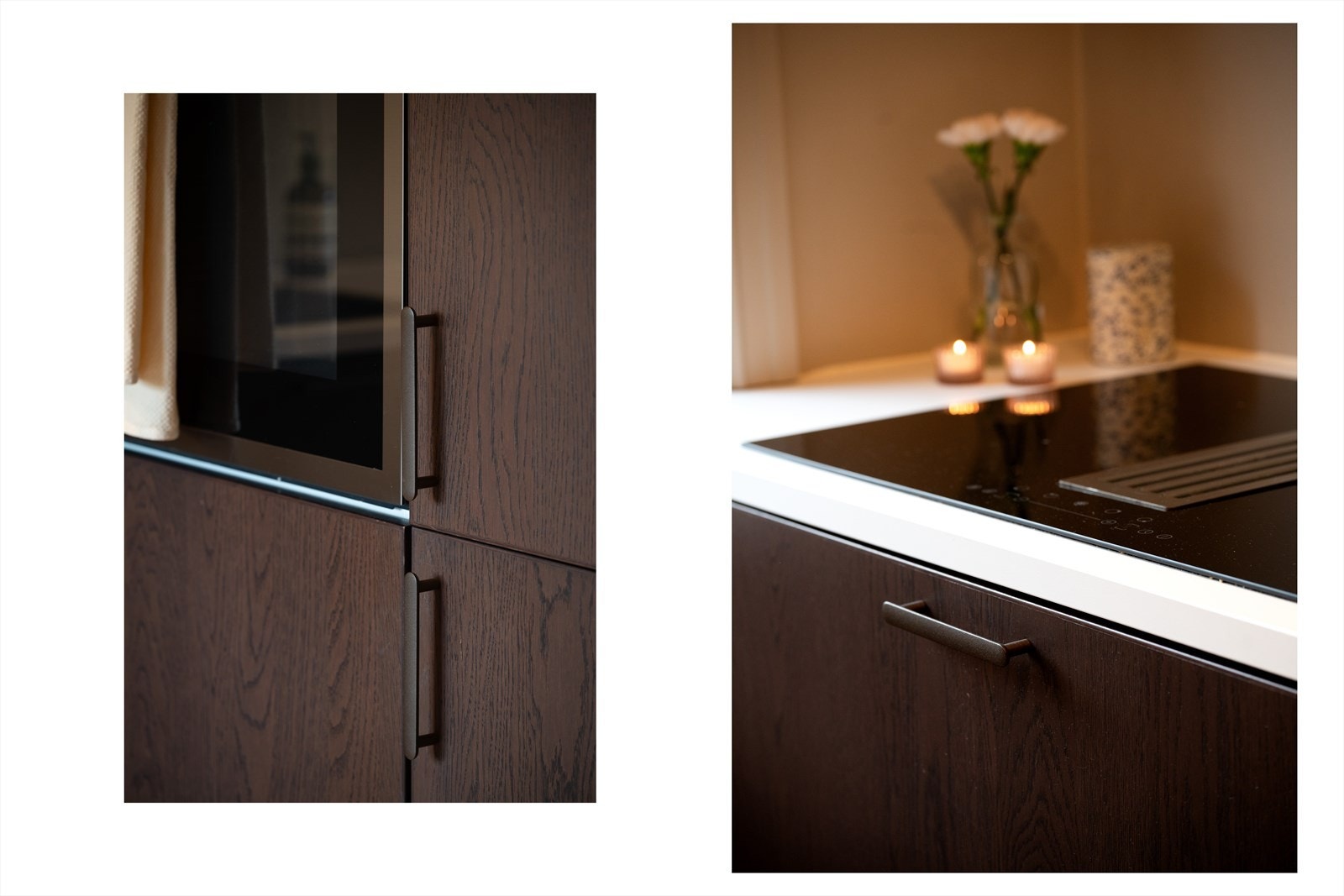 Platetoppen med integrert ventilator sørger for effektiv og luktfri matlaging, samtidig som løsningen gir et rent og moderne uttrykk på kjøkkenet. Galleribilde