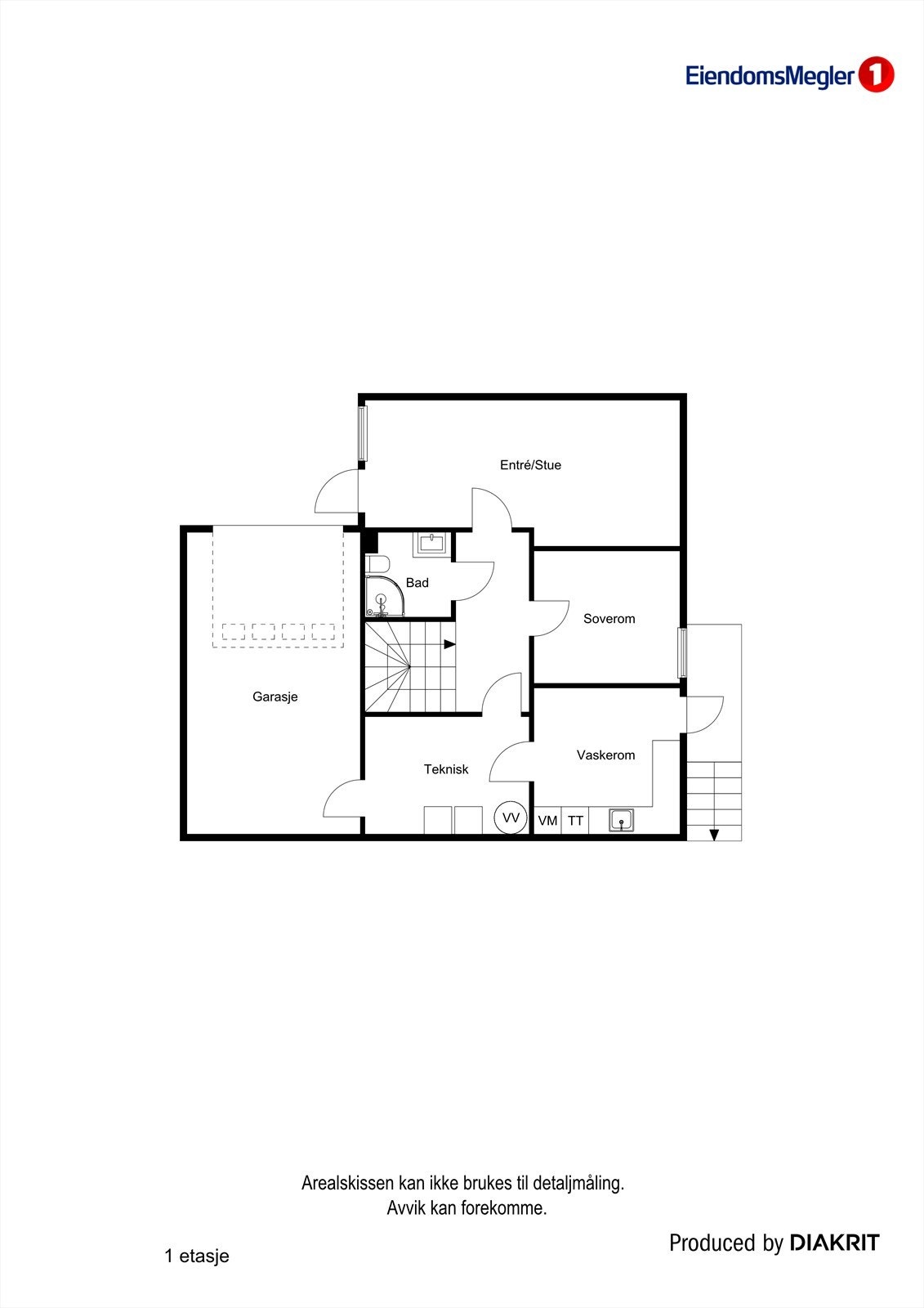 Plantegning underetasje Galleribilde