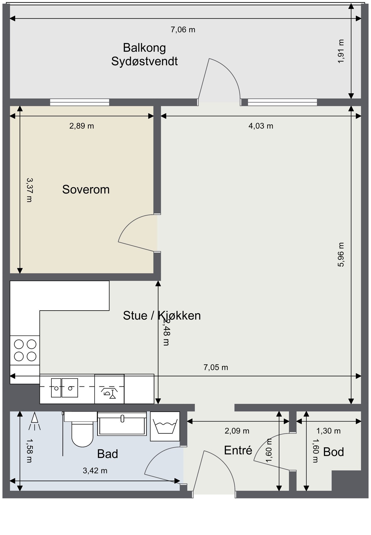 Plantegning Galleribilde