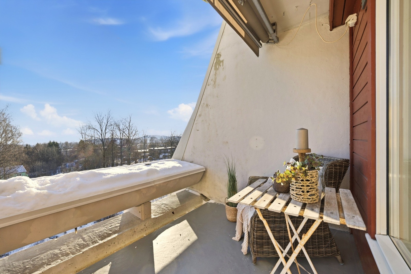 Det ble montert ny markiseduk høsten 2025 Galleribilde