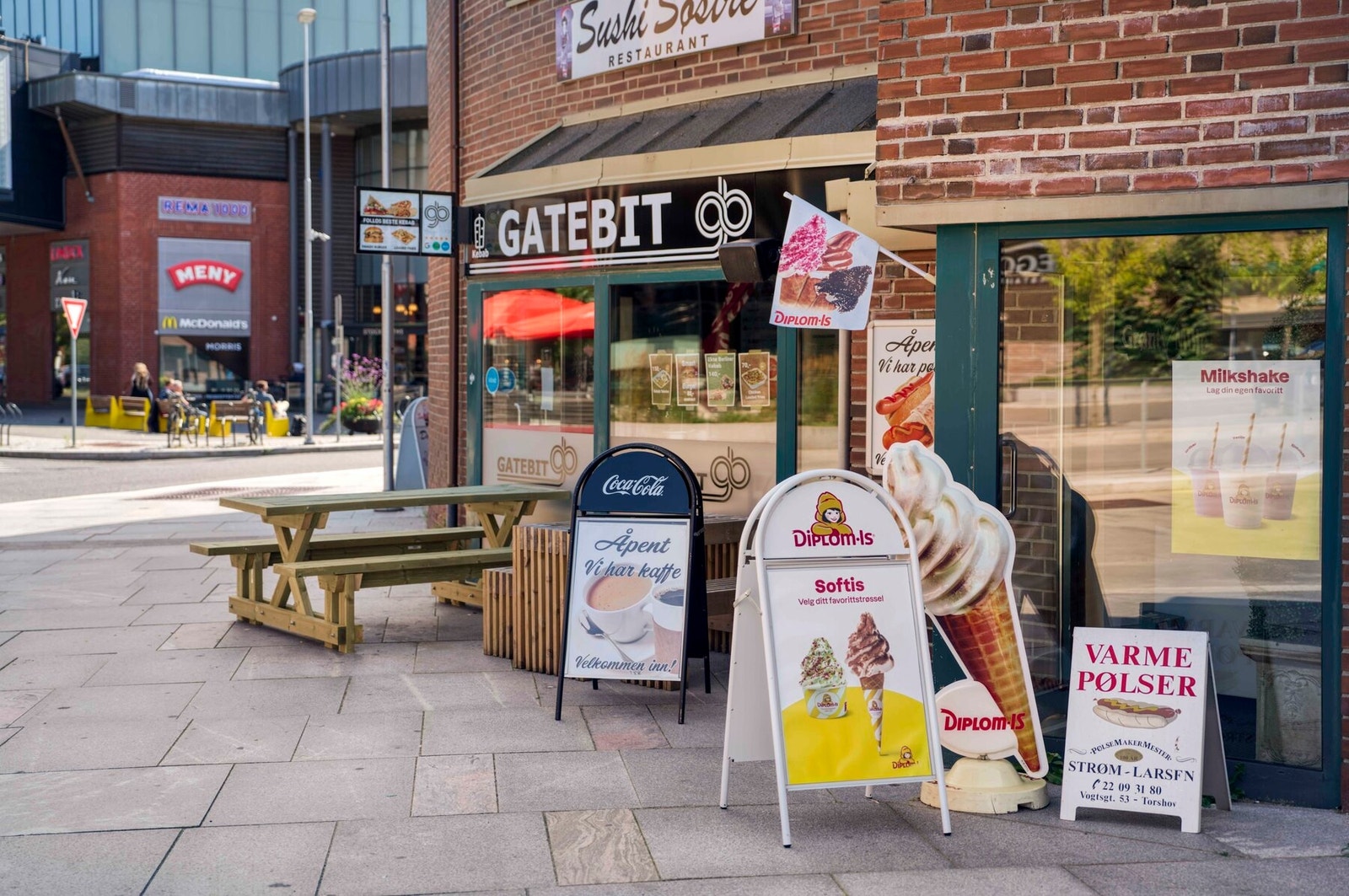 Små nisjebutikker i sentrum Galleribilde