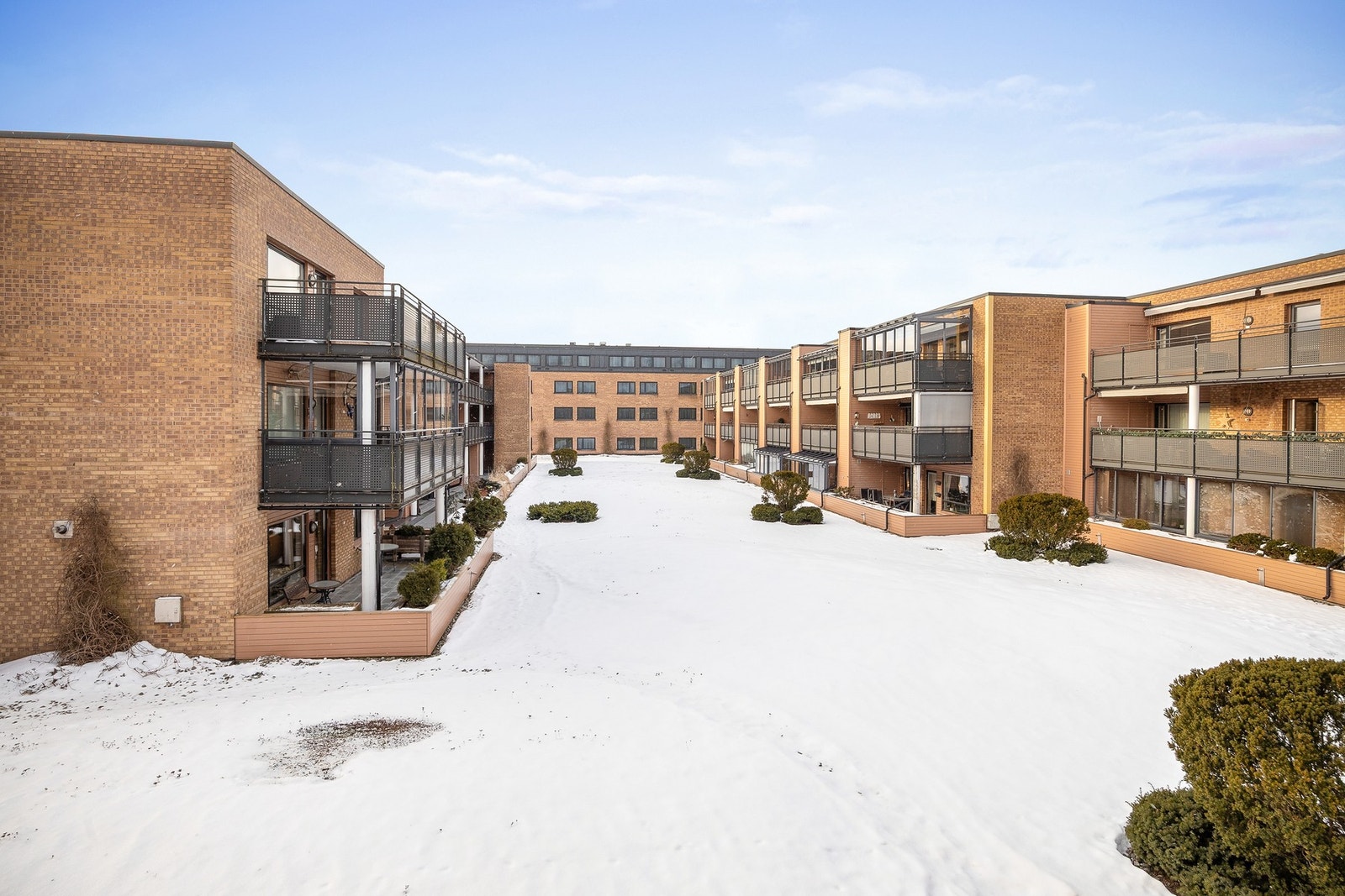 Felles uteareal er pent opparbeidet. Galleribilde