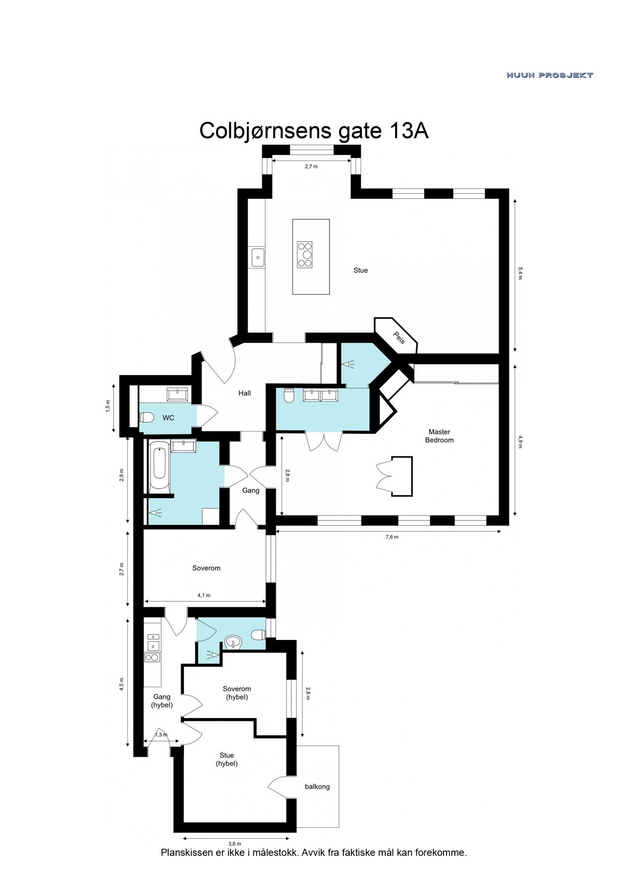 Plantegning 4. etasje. Galleribilde