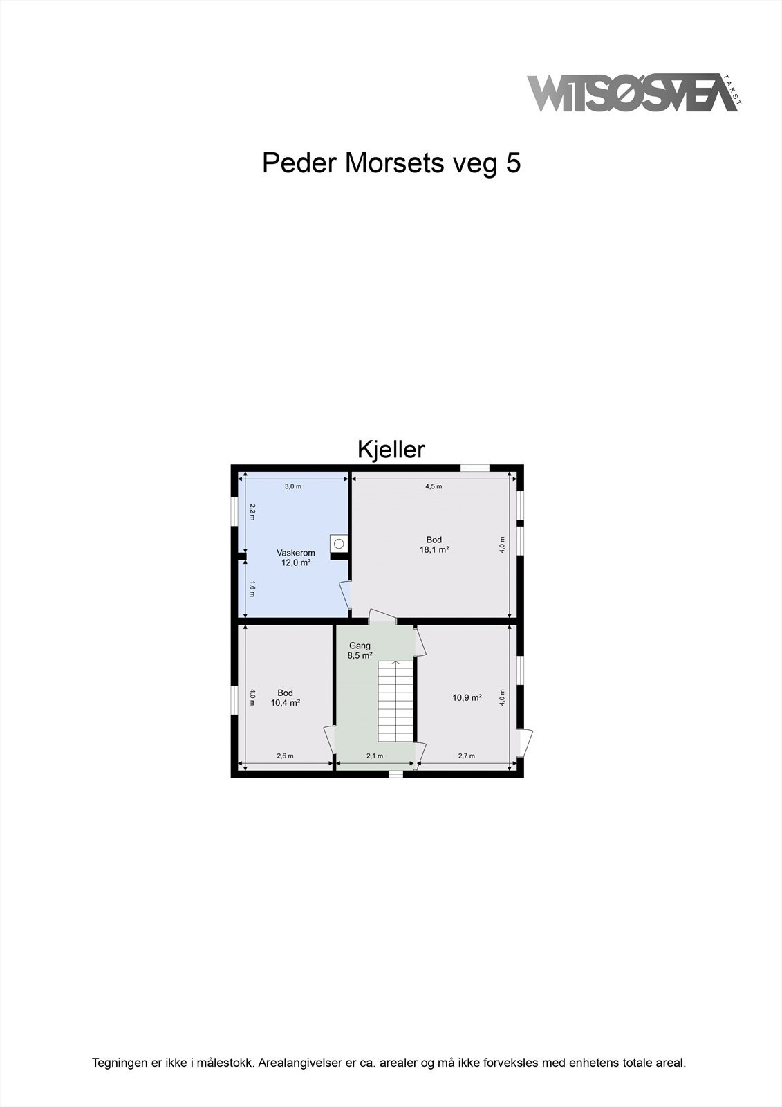 Planskisse kjeller Galleribilde