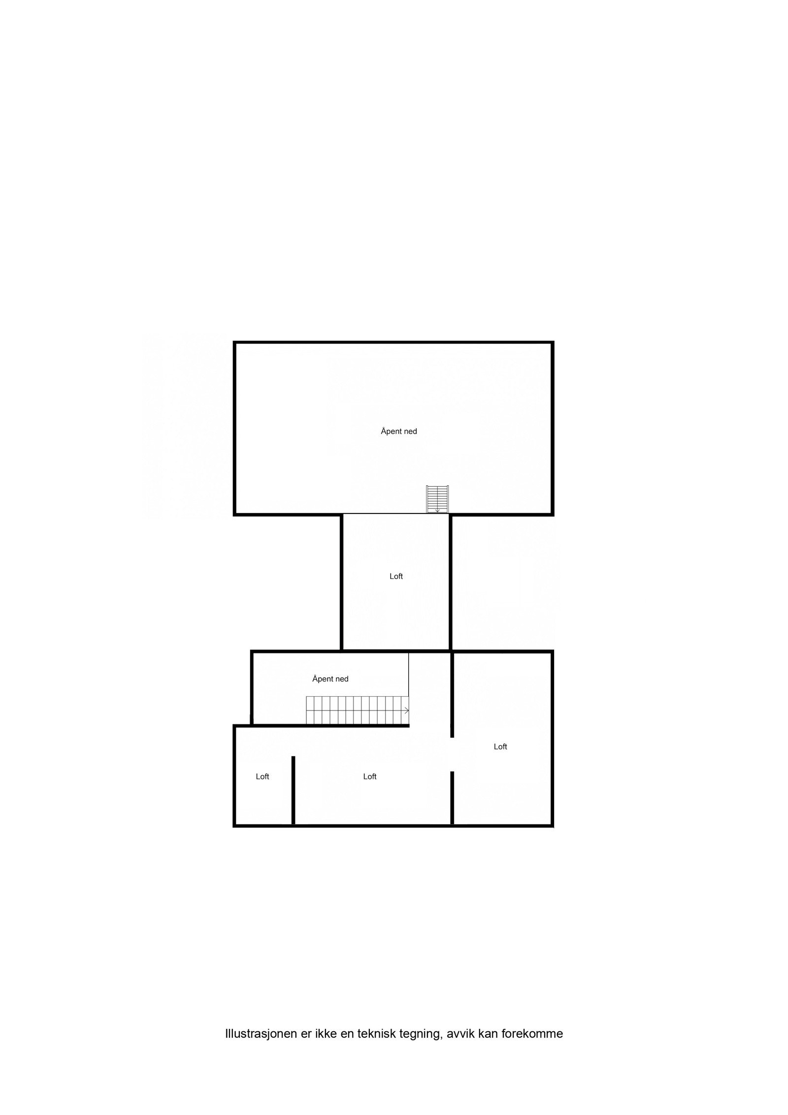 Plantegning loftetasje. Galleribilde