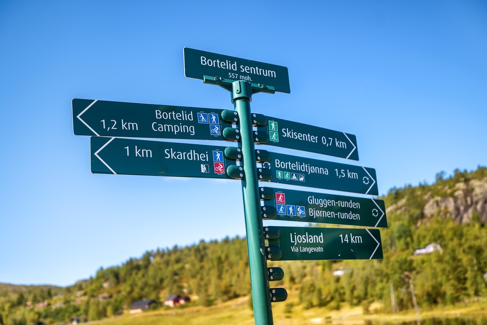 Beliggenheten i det populære fjellparadiset Bortelid (ca. 650moh) er virkelig en attraksjon i seg selv med nærhet til nydelige turterreng og skiløyper få meter unna hytta Galleribilde