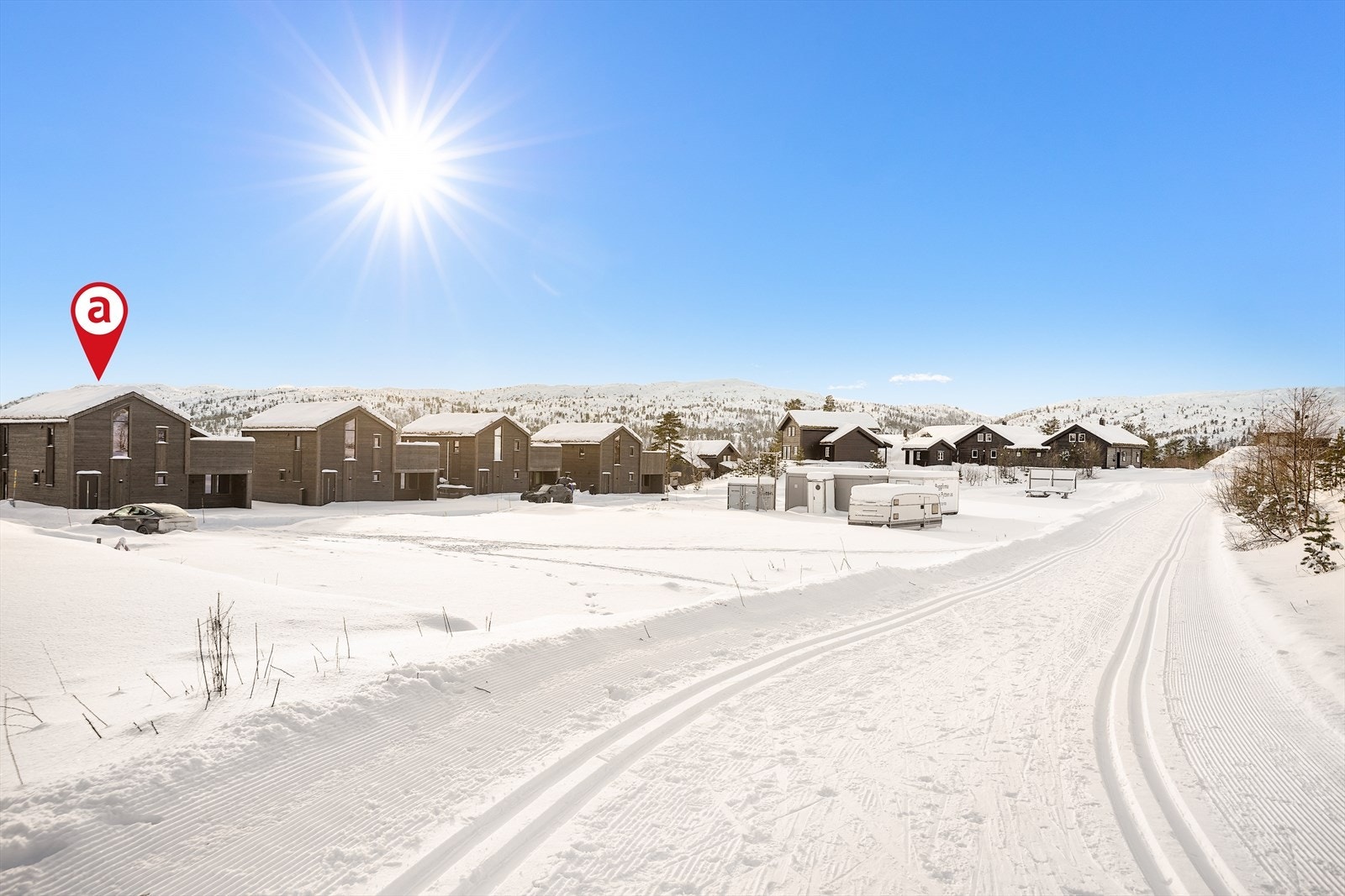 Her er det langsrennløype som nærmeste nabo Galleribilde