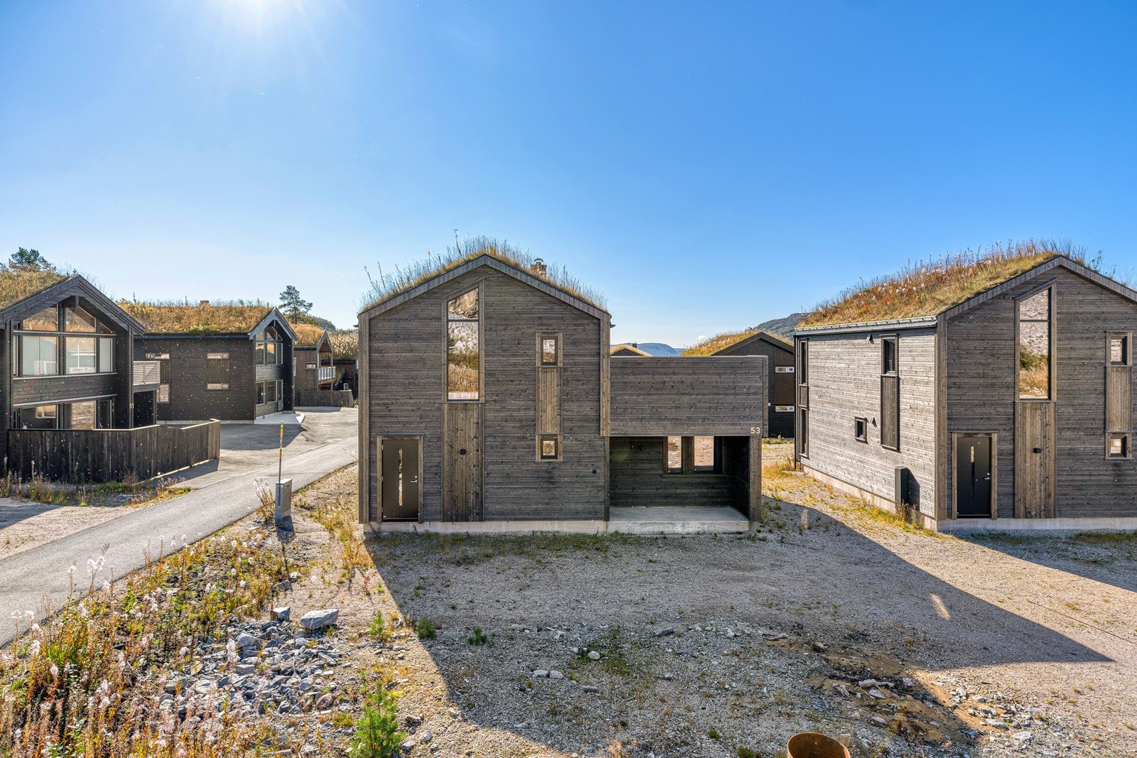 Utvendig er det flere alternativer for utnyttelse - ta kontakt om du ønsker hjelp med ferdigstillelse av utomhus! Galleribilde