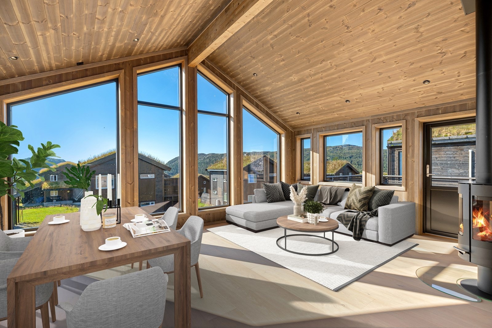 Digitalt stylet bilde viser potensiell møblering for praktisk utnyttelse Galleribilde