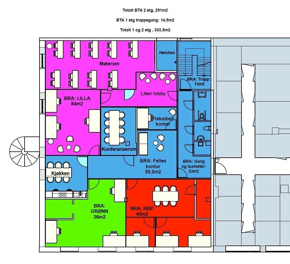 Sone D - kontorfellesskap Galleribilde