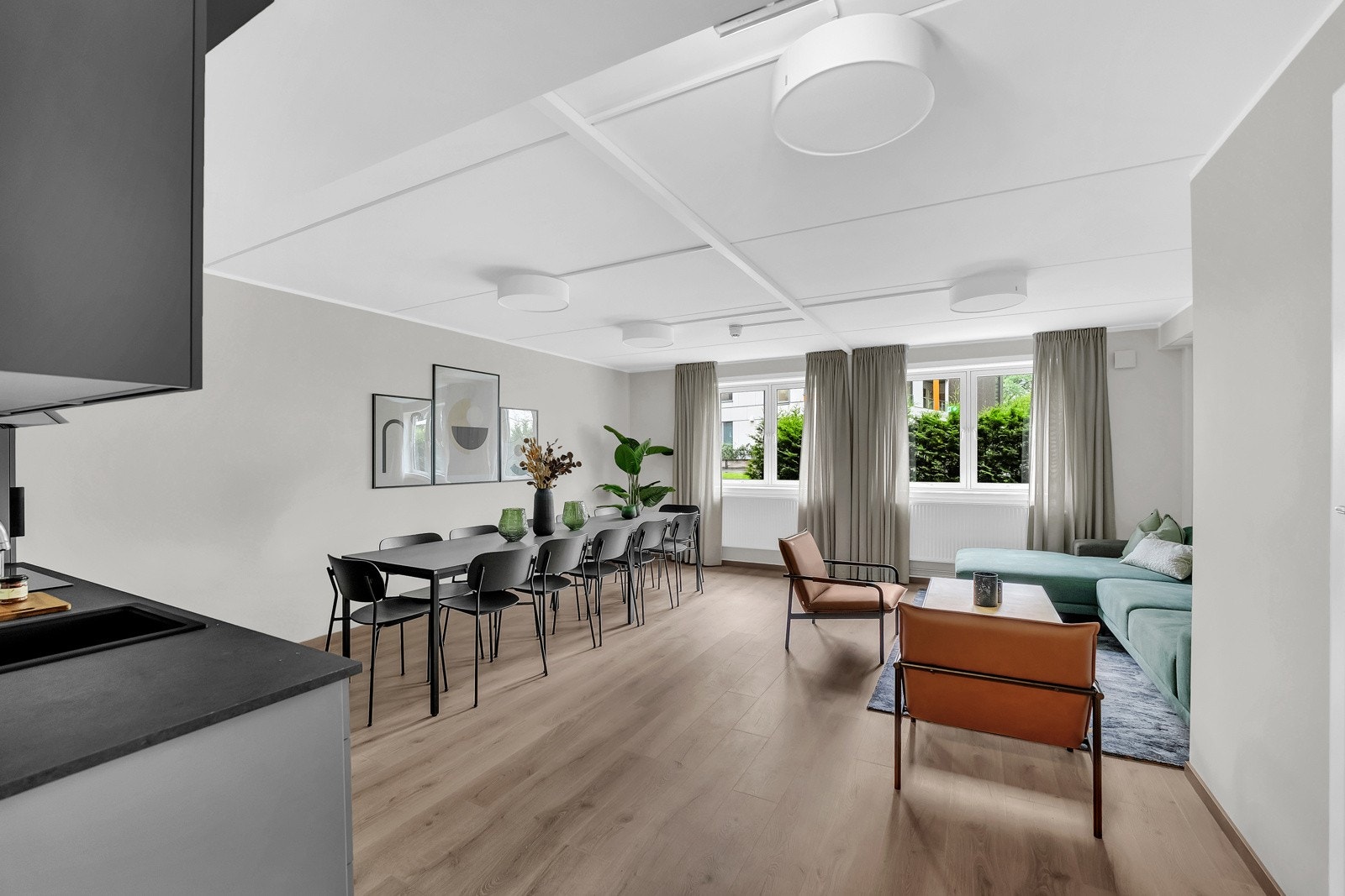 I tillegg er det eget selskapslokale man kan booke Galleribilde