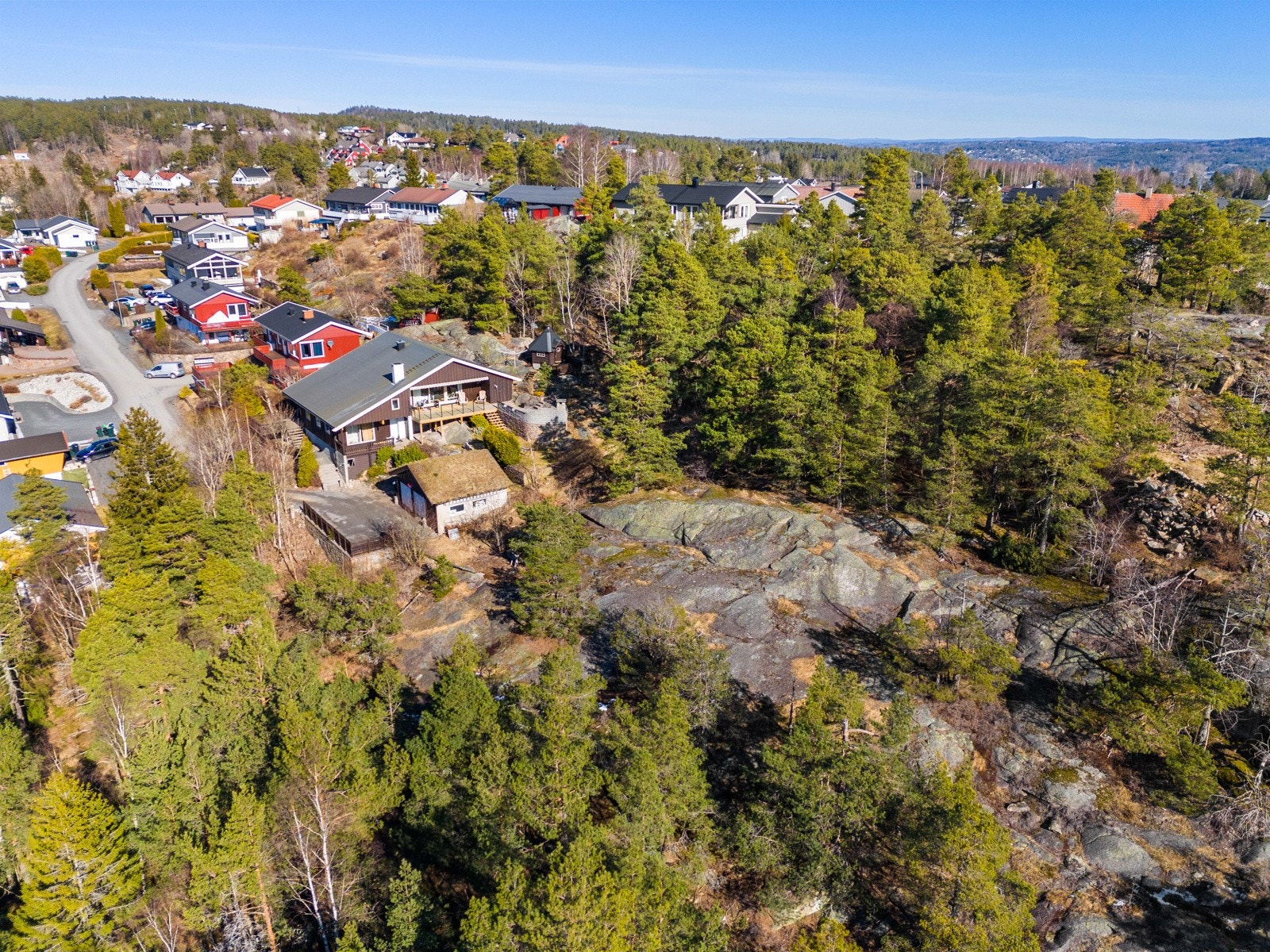 Kort vei til tilkobbling av vann,vei og klakk Galleribilde