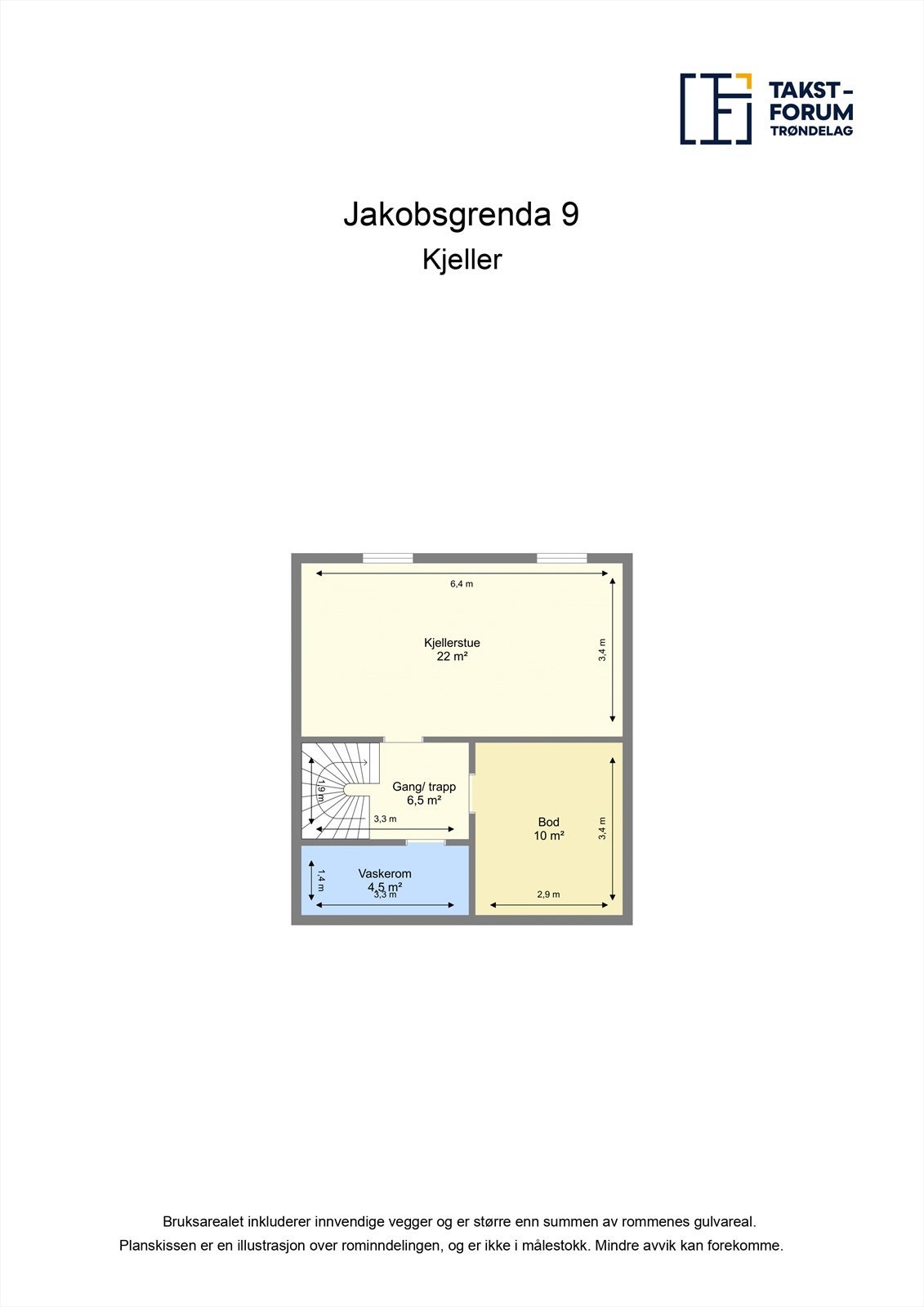 Plantegning - Kjeller. Galleribilde