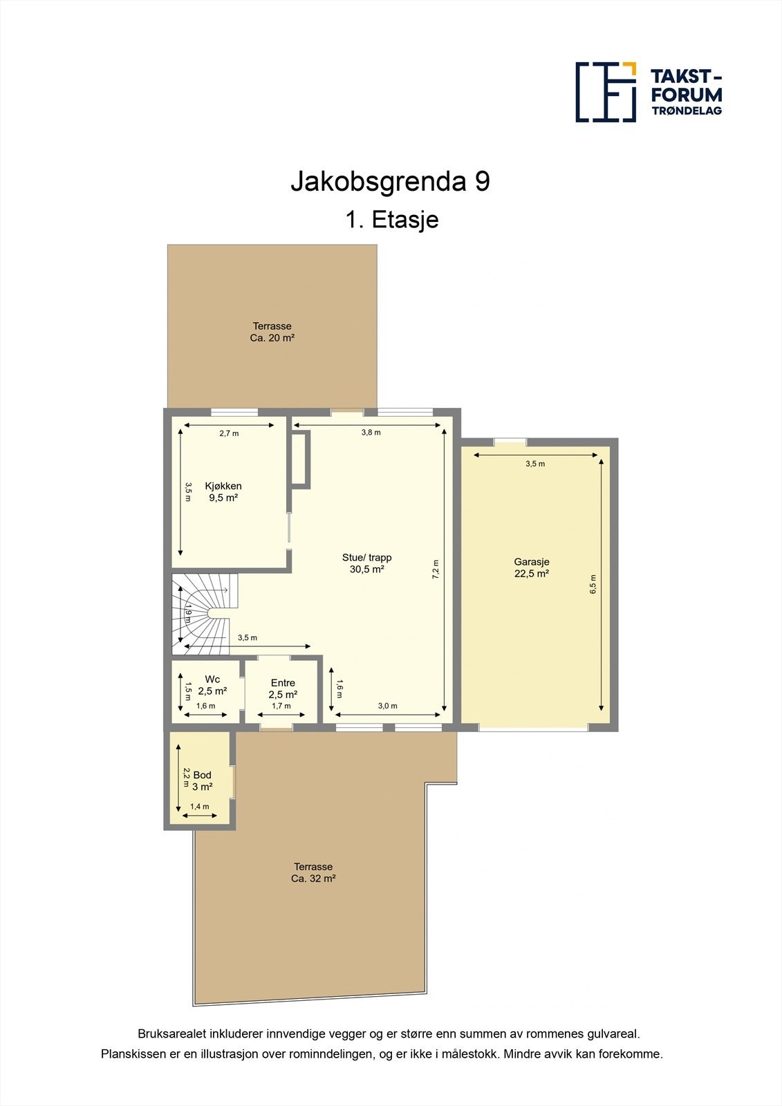 Plantegning - Første etasje. Galleribilde