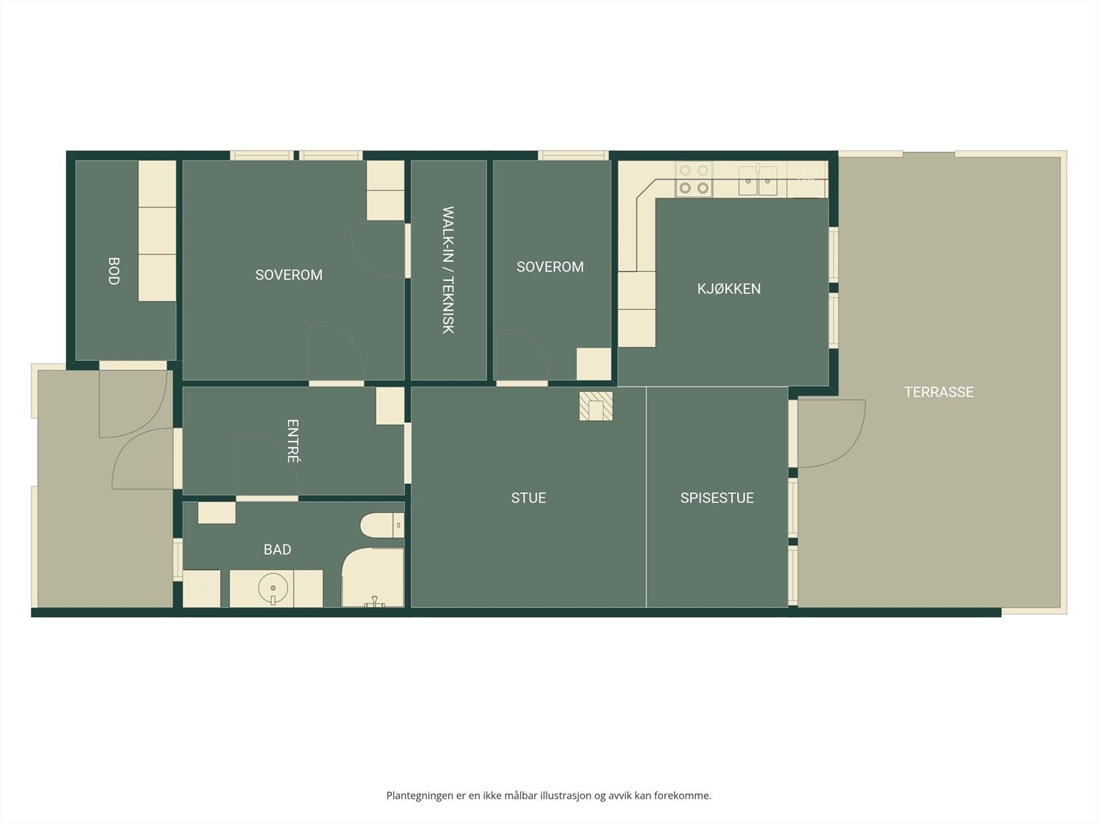 Plantegning - 1. etasje. Galleribilde