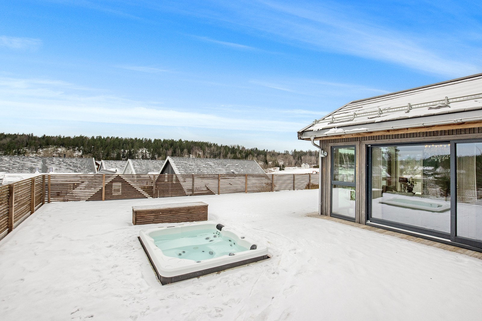 Uteområdet er en forlengelse av stuen på varme dager. Galleribilde