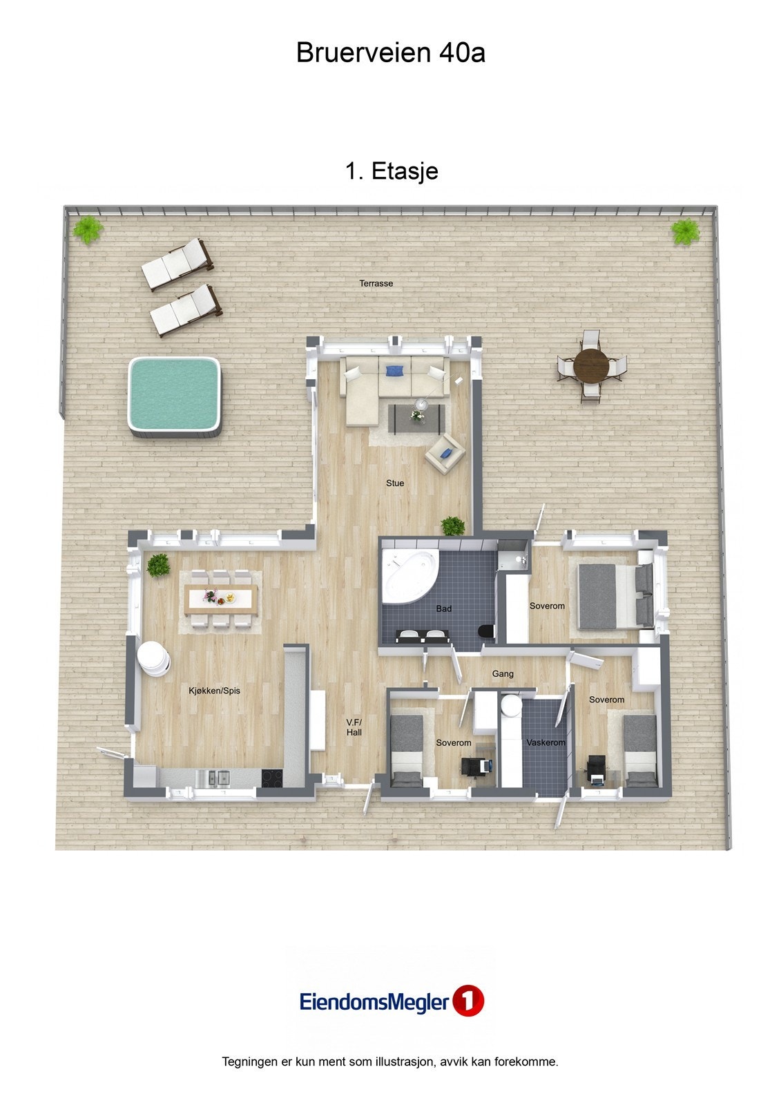 Veiledende plantegning - Ikke målbar Galleribilde