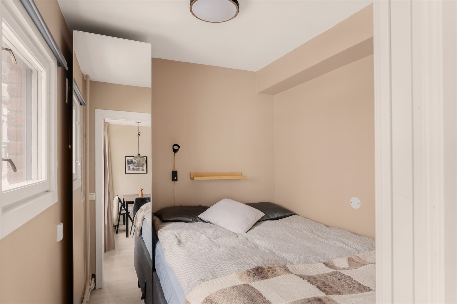 Rommet er innredet som soverom, men er ikke godkjent for varig opphold. Galleribilde