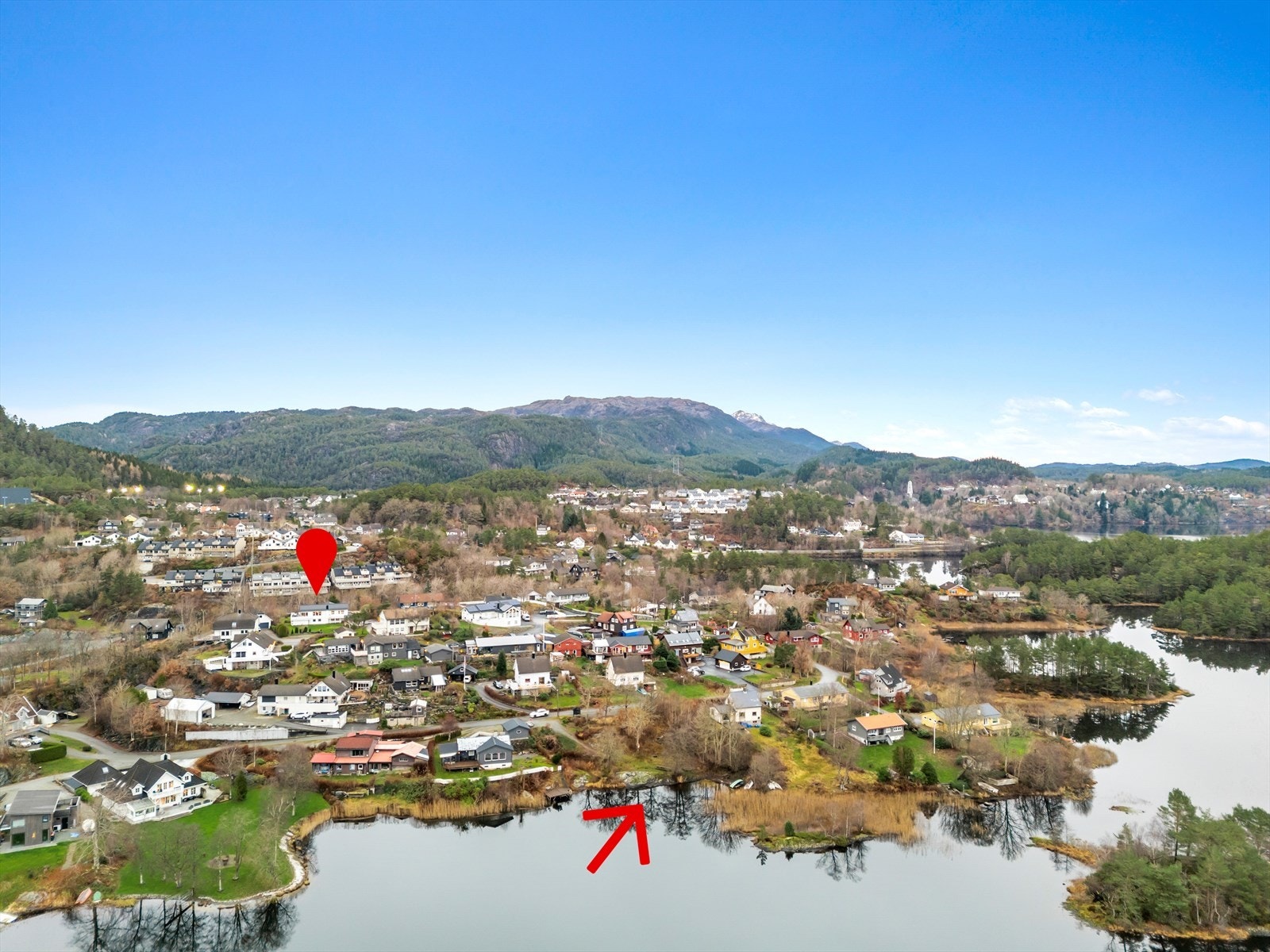 Flotte friområde m/badeplass nede ved Storavatnet Galleribilde