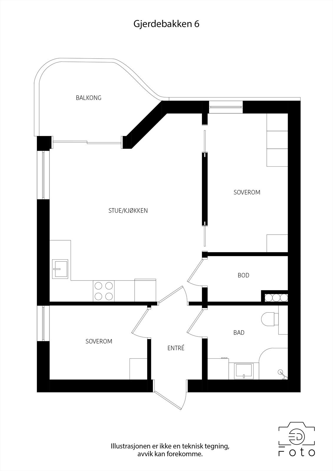 Plantegning 3. etasje Galleribilde