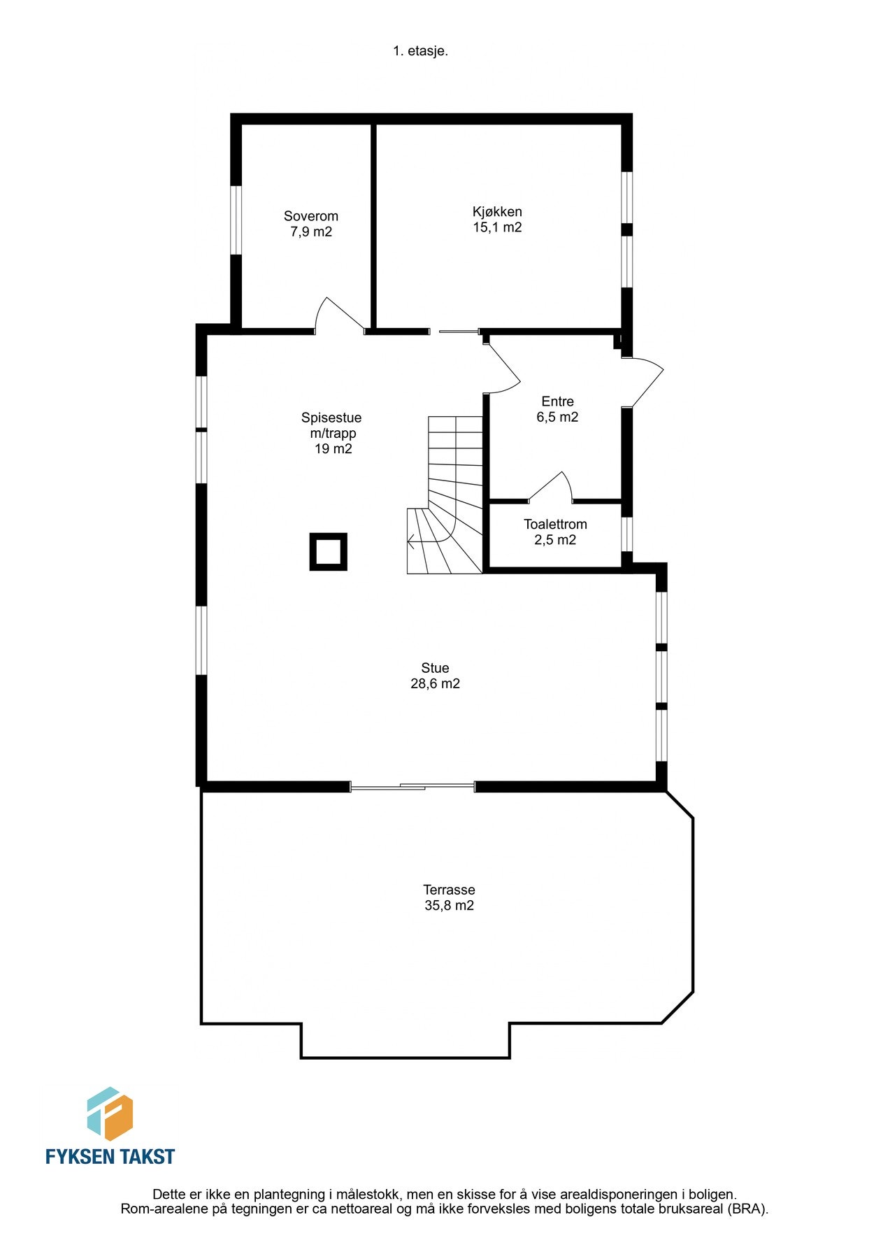 Plantegning 1.etasje Galleribilde