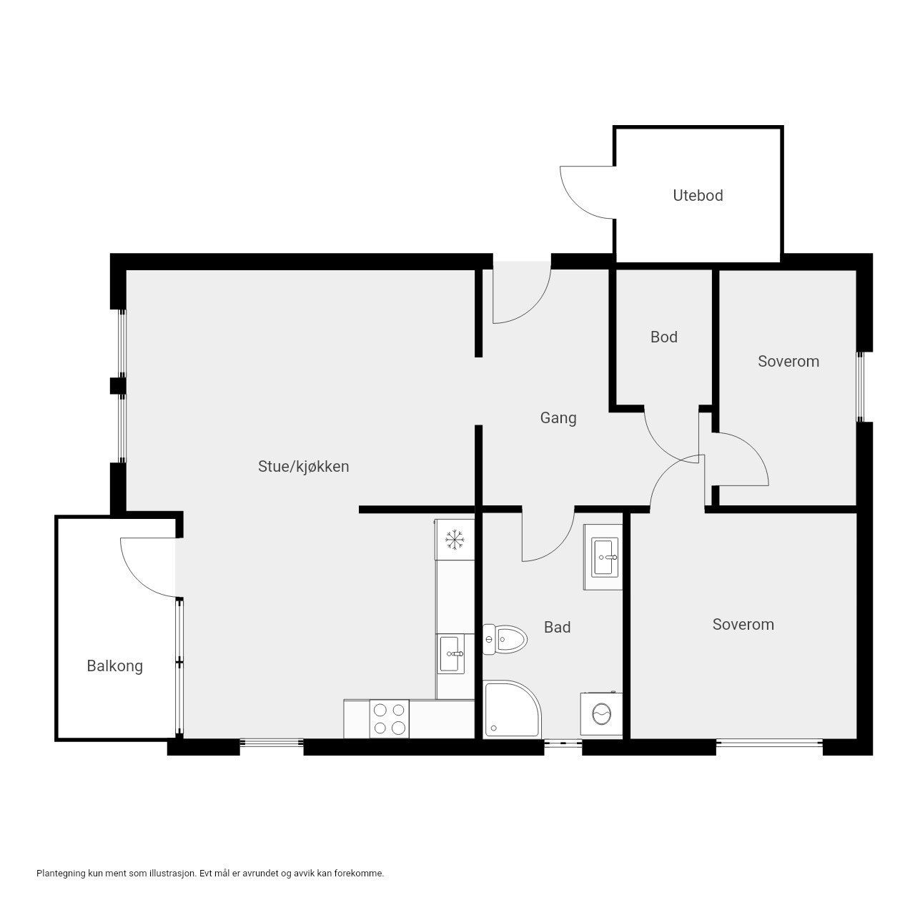 Plantegning 2. etasje Galleribilde