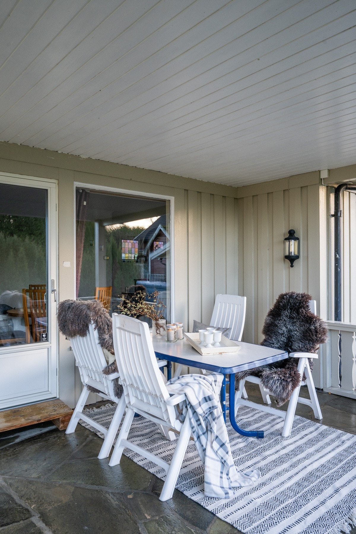 En overbygget terrasse forlenger "utesesongen" Galleribilde