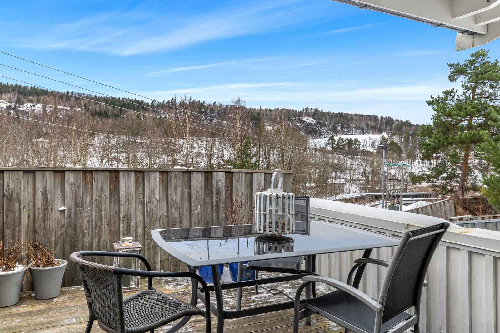 Vestvendt terrasse Galleribilde